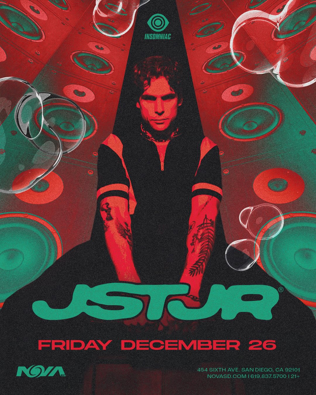 JSTJR Techno Playground II Tour Poster 2026